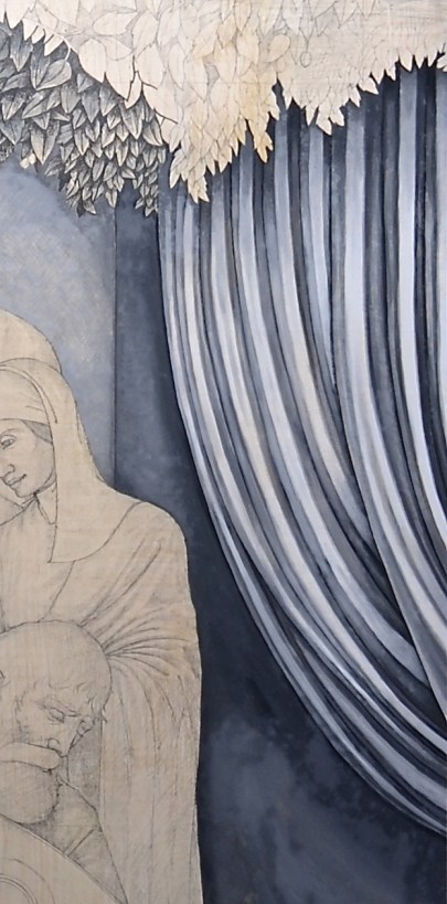 Thomas grisaille drape detail