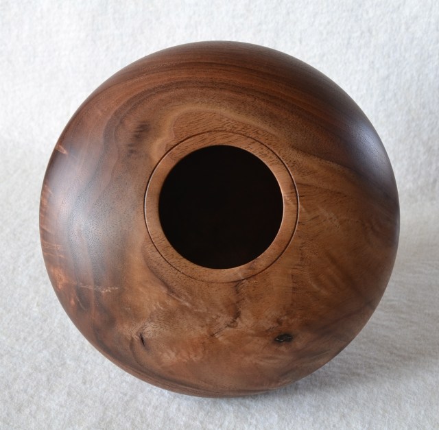 Vessel 1 in Black Walnut top view DSC_0012