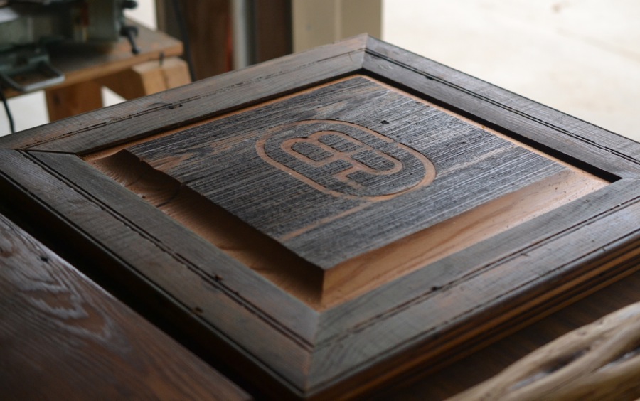 barn-wood cabinet door
