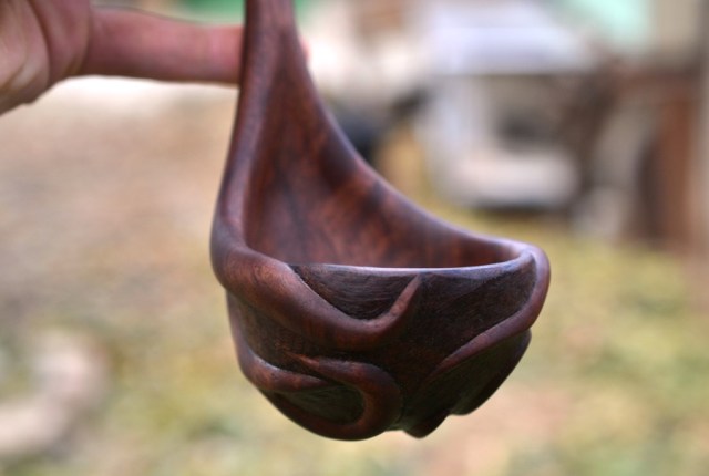 Walnut Root Ladle01