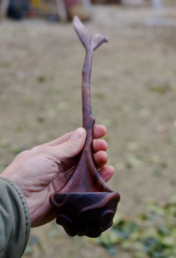 Walnut Root Ladle07